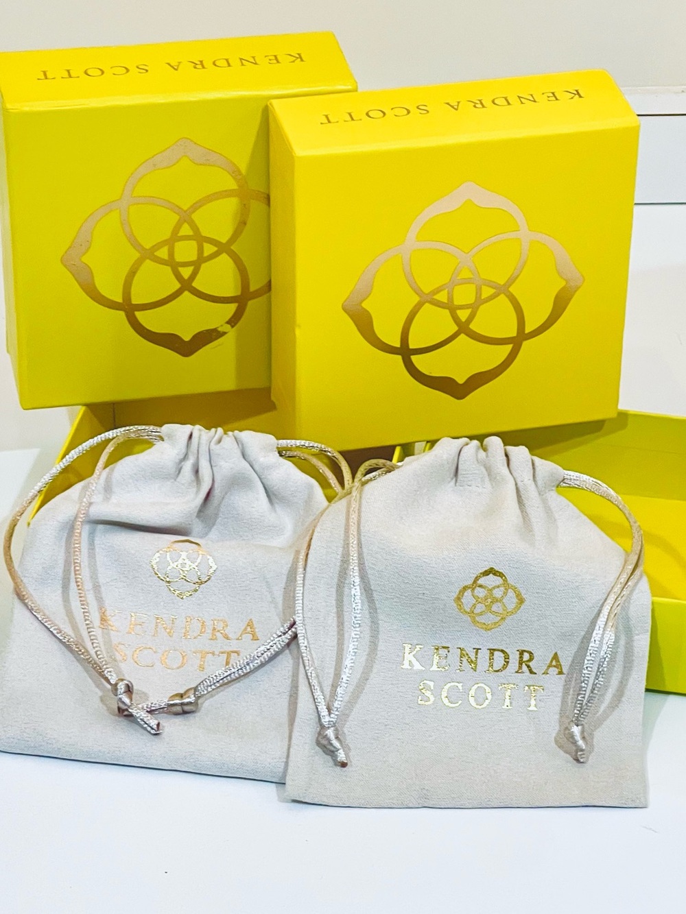 NEW! 2 Kendra Scott Gift Boxes w/Keepsake Pouches